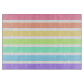 Bubblegumregenboog en witte strepen snijplank (Voorkant)