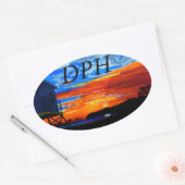 Bubblepacific bumper stickers, Dana point harbour  Ovale Sticker (Envelop)