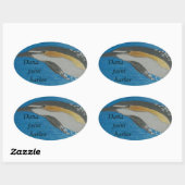 Bubblepacific bumper stickers, Dana point harbour Ovale Sticker (Vel)