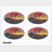 Bubblepacific bumper stickers, DP dawn Ovale Sticker (Vel)