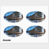 Bubblepacific bumper stickers, Victoria strand so  Ovale Sticker (Vel)