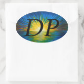 Bubblepacific bumper stickers, waterreflectie ovale sticker (Tas)