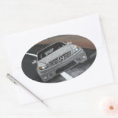 Bubblepacifische bumperstickers, Mercedes Ovale Sticker (Envelop)