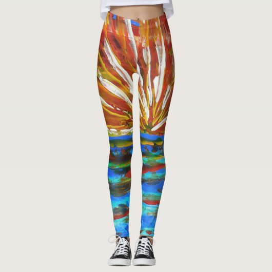 Bubblepacifische leggings (Voorkant)