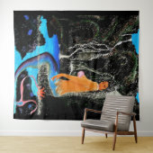 Bubblepacifische wandtapijten wandkleed (In Situ (horizontaal))