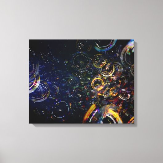 Bubbles 40x21 Canvasprint Canvas Afdruk (Voorkant)