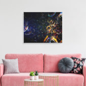 Bubbles 40x21 Canvasprint Canvas Afdruk (Insitu (Woonkamer))