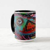 "Bubbles" 470 ml Bekermug Mok (Voorkant links)