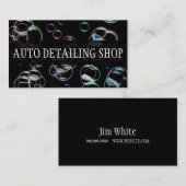 BUBBLES AUTO DETAILING AUTO REPARAIR VISITEKAARTJE (Voorkant / Achterkant)