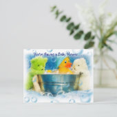 Bubbles Baby Shower Invitations (Debout devant)