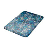 Bubbles Bathroom Mat Aqua Blue Coordinate (Gekanteld)