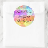 Bubbles - beste wensen op je Sticker (Tas)