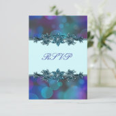 Bubbles bleu turquoise Quinceanera RSVP (Debout devant)