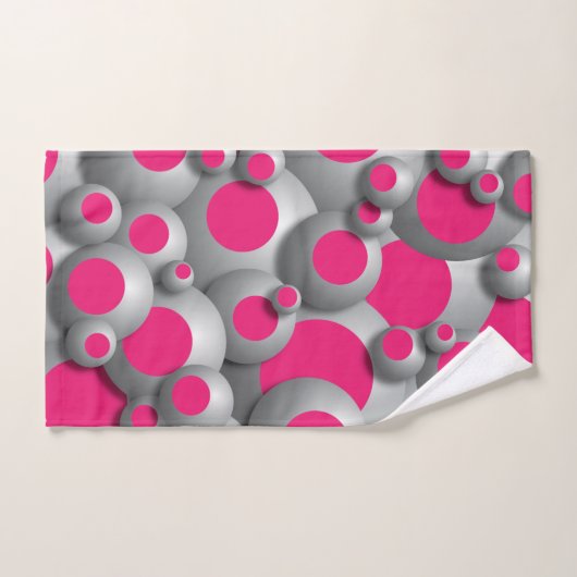 Bubbles bouillonnants rose chaud (Serviette à main)