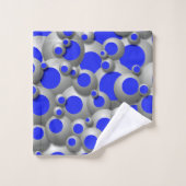 Bubbles bouillonnants Royal Blue Serviette ensembl (Gant de toilette)
