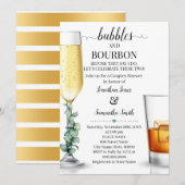 Bubbles & Bourbon voor ik de groene Invi ga douche Kaart (Voorkant / Achterkant)