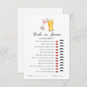 Bubbles & Brew 'Raad eens wie' Showspel Kaart (Voorkant / Achterkant)