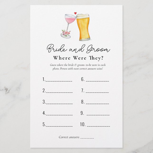 Bubbles & Brew "Waar waren ze" Showgames (Voorkant)