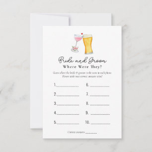 Bubbles & Brew "Waar waren ze" Spelletjes voor de  Kaart
