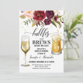 Bubbles & Brews Couples Shower Kaart (Staand voorkant)