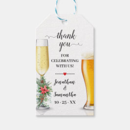Bubbles & Brews gunsttag Christmas Vrijgezellenfee Cadeaulabel