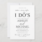 Bubbles & Brouwt Eenvoudig Script Fotodouche Kaart (Voorkant)