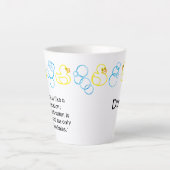 Bubbles & Canards Temps de bain Latte Mug personna (Devant)