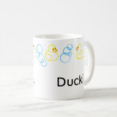Bubbles & Canards Temps de bain Mug personnalisé (Devant droit)