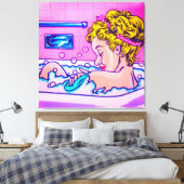 BUBBLES CANVAS AFDRUK (Insitu (Slaapkamer))