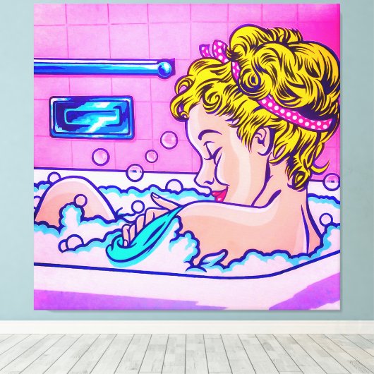 BUBBLES CANVAS AFDRUK (Insitu (Houten vloer))