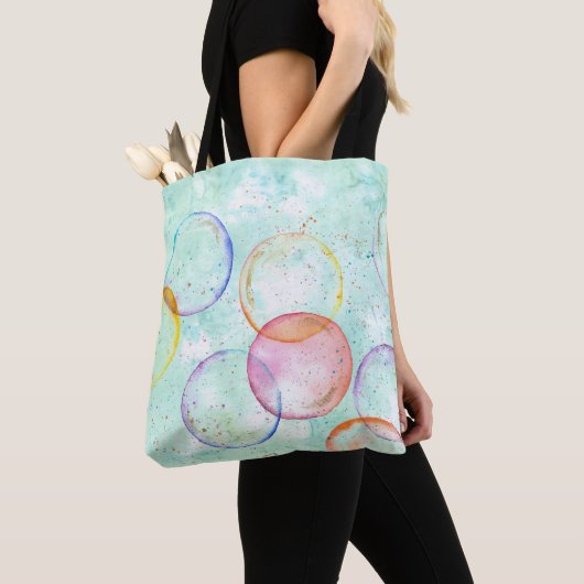 Bubbles Canvas tas (Dichtbij)