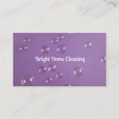 Bubbles Carte de visite des services de nettoyage  (Devant)