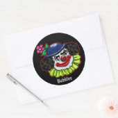 Bubbles de Kloon van Creepy Ronde Sticker (Envelop)
