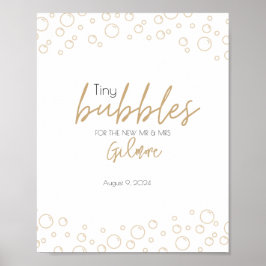 Bubbles die Gold en Black Weduwen Poster afsturen 