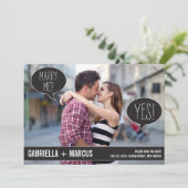 Bubbles die met elkaar praten, sparen de datumkaar save the date (Staand voorkant)