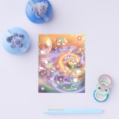 BUBBLES DIGITAL ART ACHTERGROND WALLPAPER SJABLONE FLYER (Enkel)