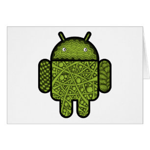 Bubbles Doodle Character voor de Android™-robot