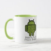 Bubbles Doodle Character voor de Android™-robot Mok (Links)