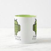 Bubbles Doodle Character voor de Android™-robot Mok (Midden)