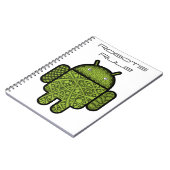 Bubbles Doodle Character voor de Android™-robot Notitieboek (Linkerzijde)