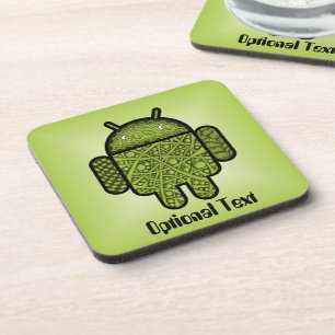 Bubbles Doodle Character voor de Android™-robot Onderzetter