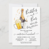 Bubbles en Baby shower Bier Kaart (Voorkant)
