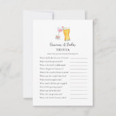 Bubbles en Brew Couple's Shower Trivia games Kaart (Voorkant)