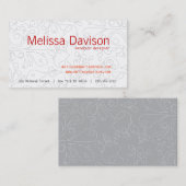 BUBBLES en Carte de visite gris (Devant / Derrière)