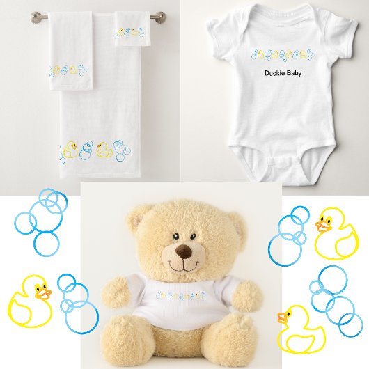 Bubbles en eenden Baby T-shirt