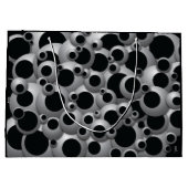 Bubbles en effervescence Black Large Cadeau Sac (Dos)