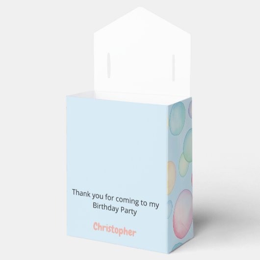 Bubbles & Fins Children's Birthday Bedankdoosjes (Geopend)