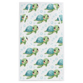 Bubbles & Fins Children's Birthday Turtle Klein Cadeauzakje (Achterkant)