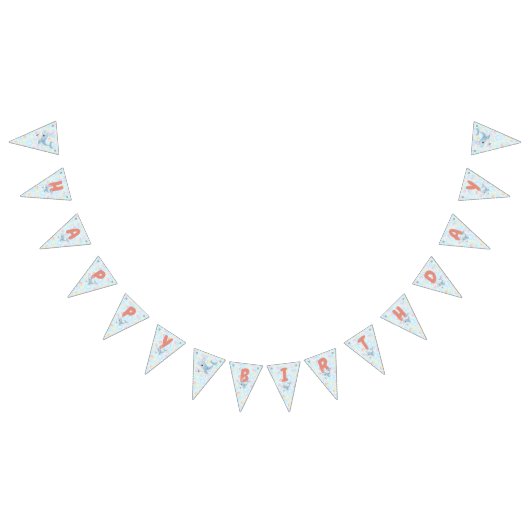 Bubbles & Fins Children's Birthday Vlaggetjes (Alle)