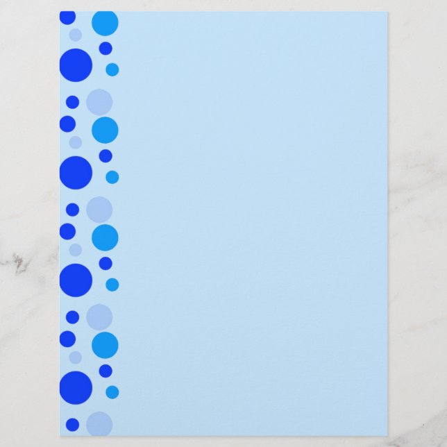 Bubbles in blauw (Voorkant)